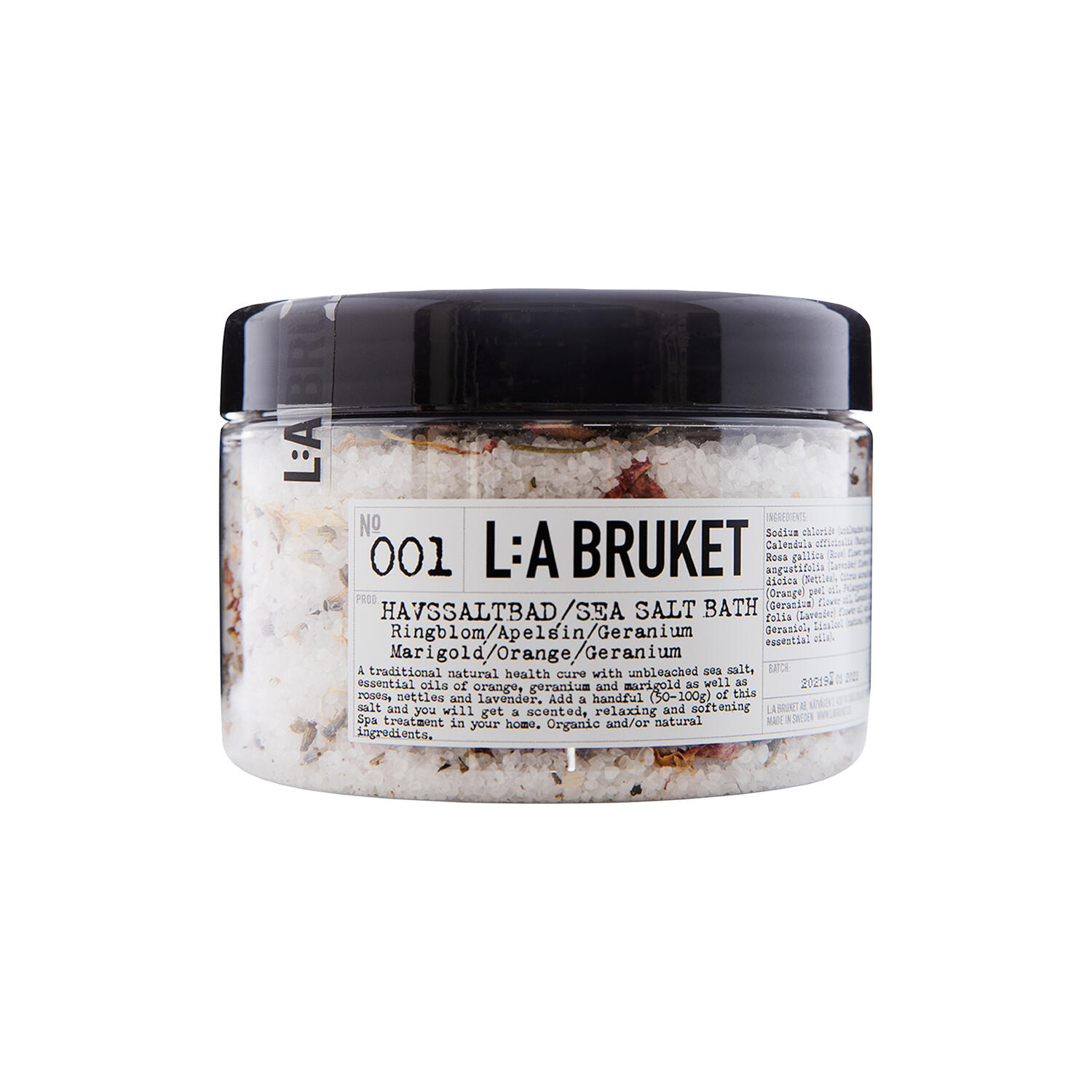 No. 001 Sea Salt Bath, marigold/orange/geranium