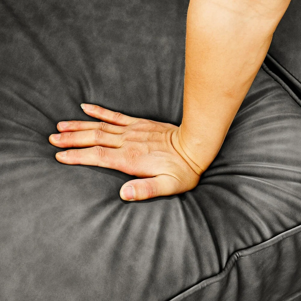 Chesterfield Sofa Tufted Upholstered PU 3-Seater Sofa