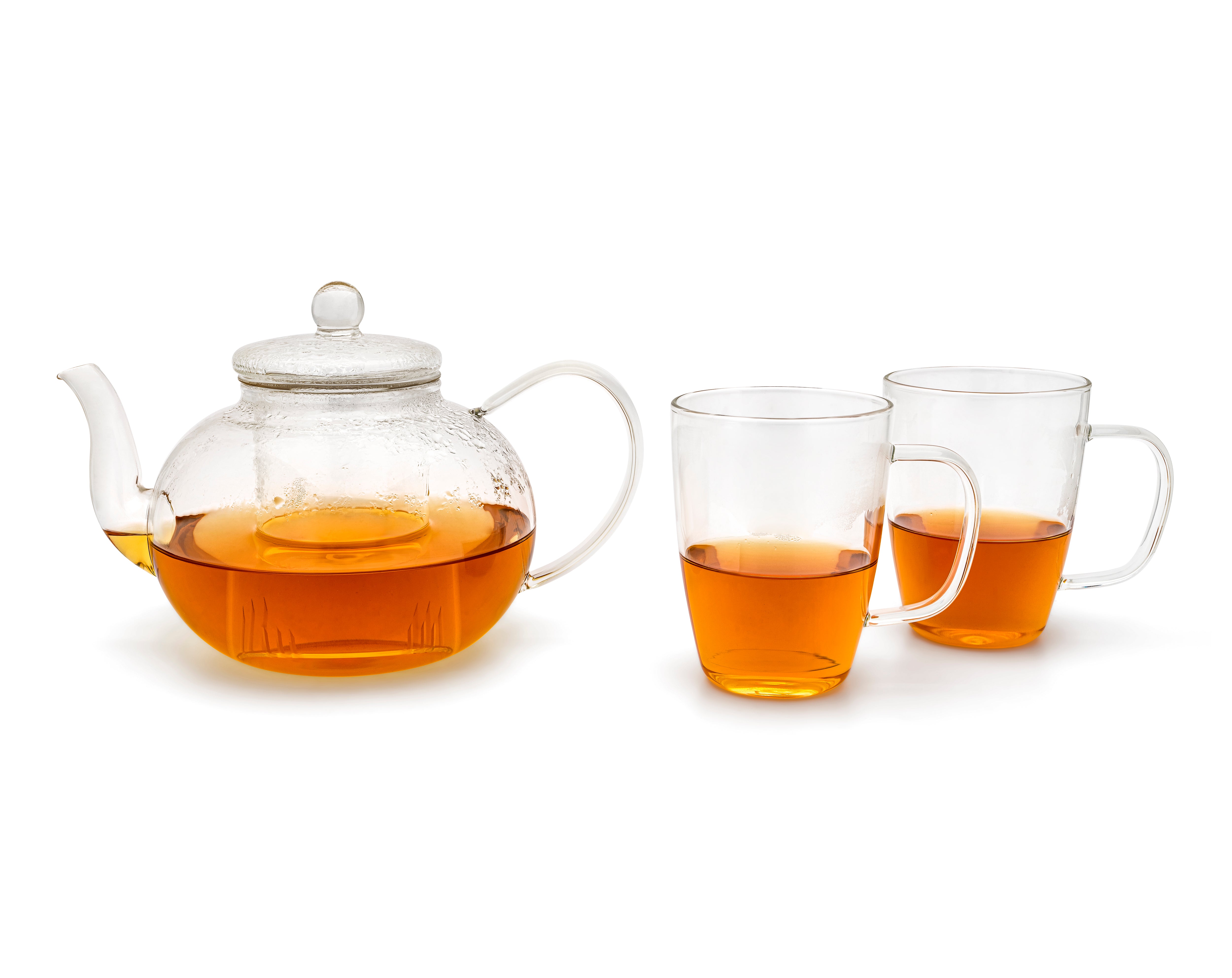 Bredemeijer - Theeset 1000 ml   2 st enkelwandige glazen - Cadeautip!