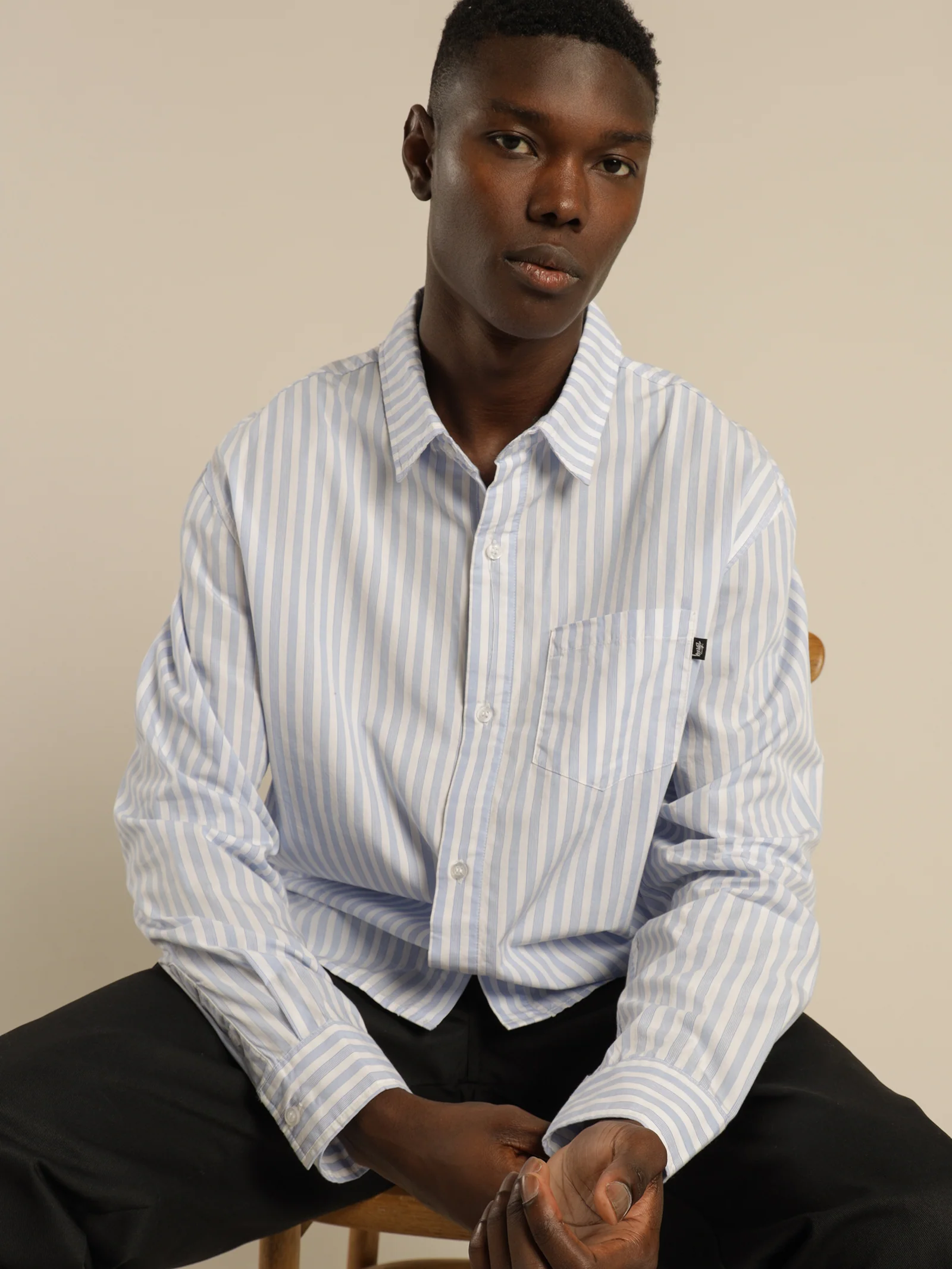 Classic Long Sleeve Stripe Shirt