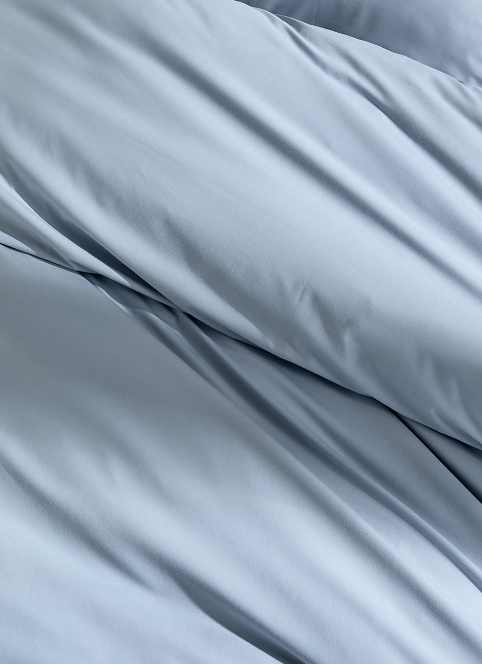 HOUSSE DE COUETTE UNIE EN PERCALE DE COTON ORAGE