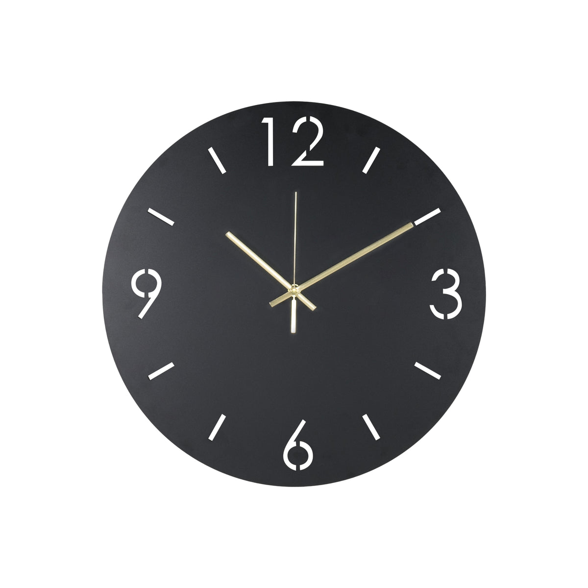 Spinder Design klok Time Ø 40 - Zwart