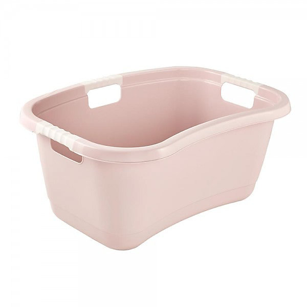 Grande bassine à linge design et ergonomique 50 litres - Rose
