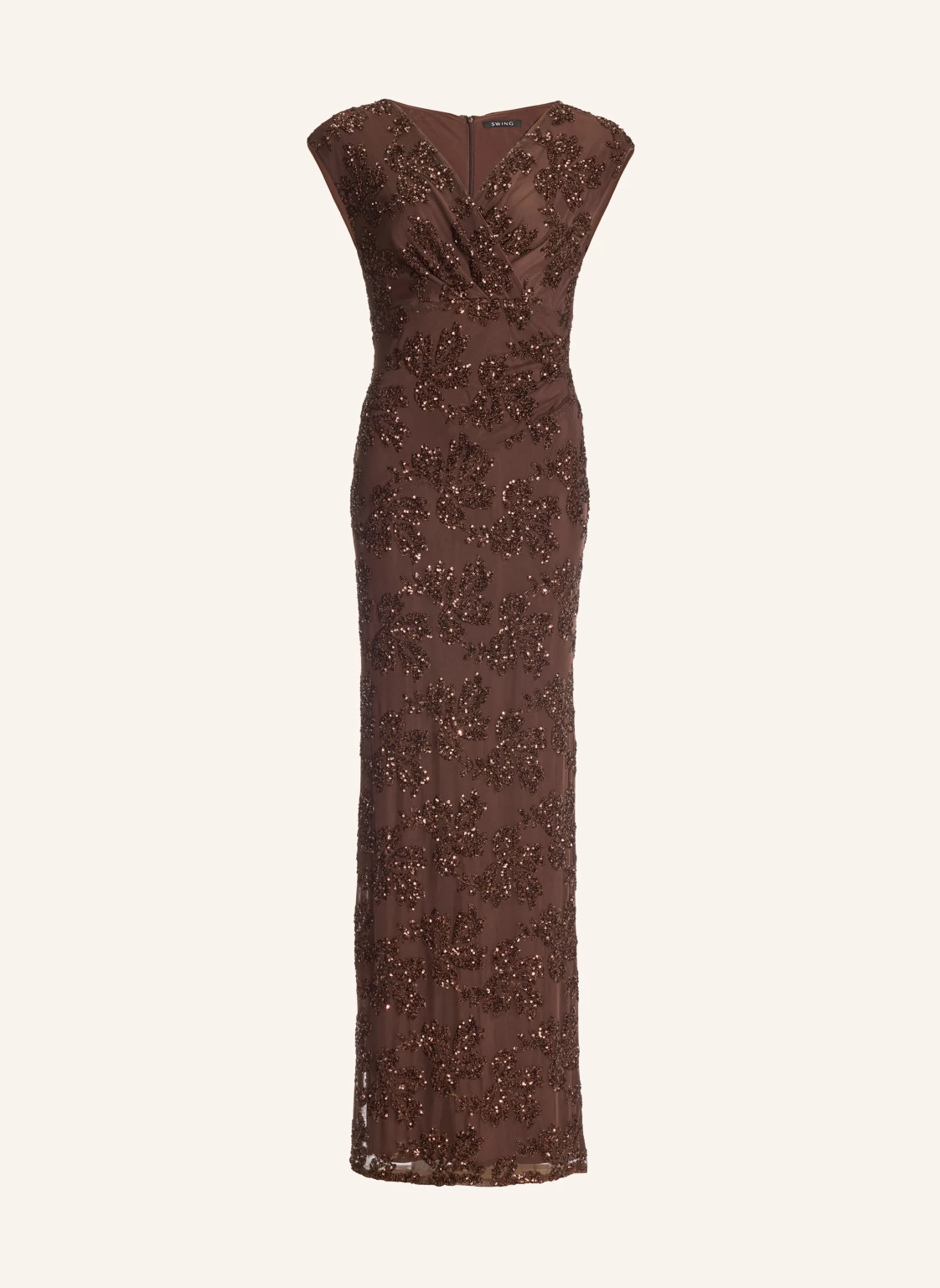 SWING Abendkleid aus Mesh mit Pailletten