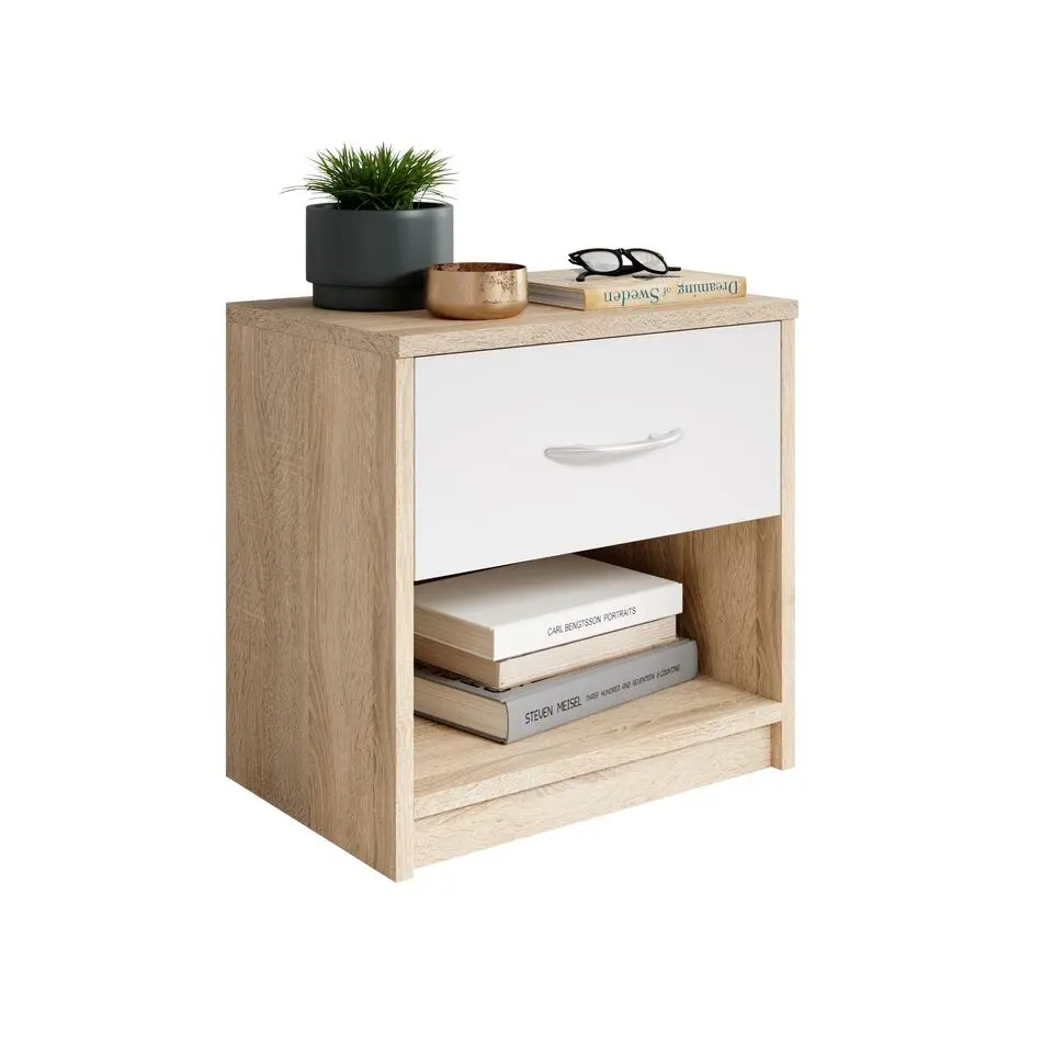 Nachtkastje Beppu met 1 lade - eik