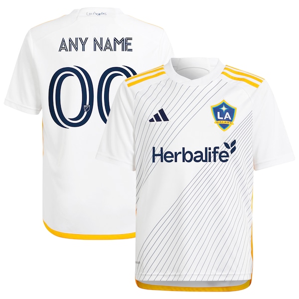 LA Galaxy adidas Youth 2024 Angeleno Kit Replica Custom Jersey - White