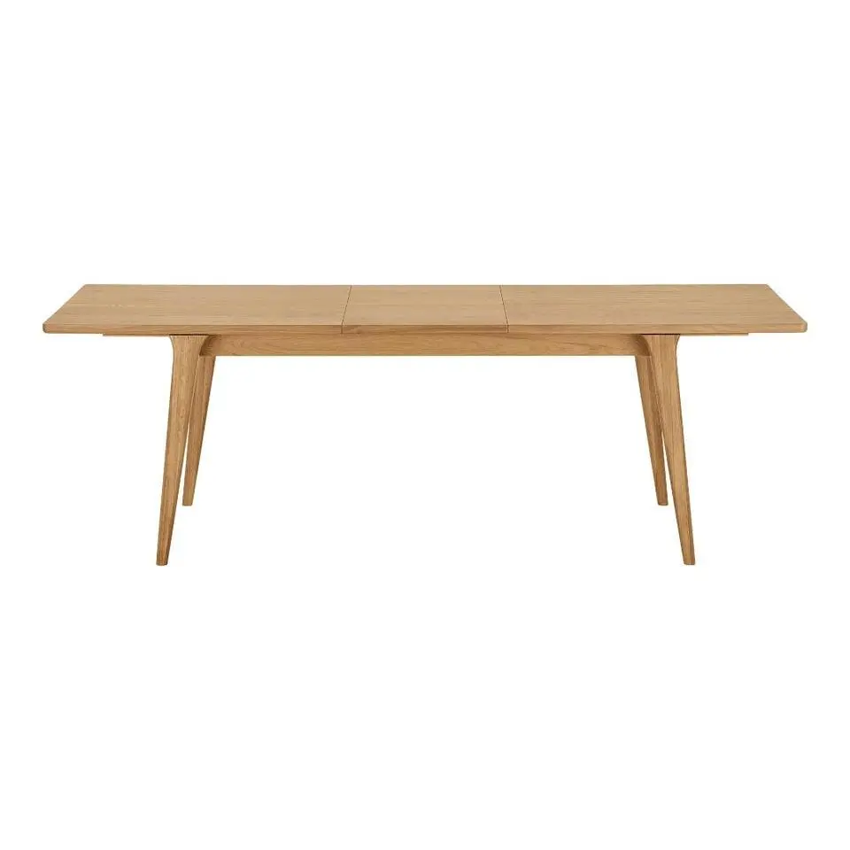 Hioshop Karna eetkamertafel 180- 230cm incl 1 verlengblad eikenfineer