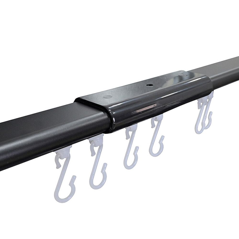 DUSJFORHENGSTANG 200CM RETT SVART