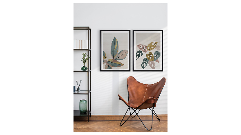 Obraz w ramie Pastel Leaves Composition No.1 53x73 cm