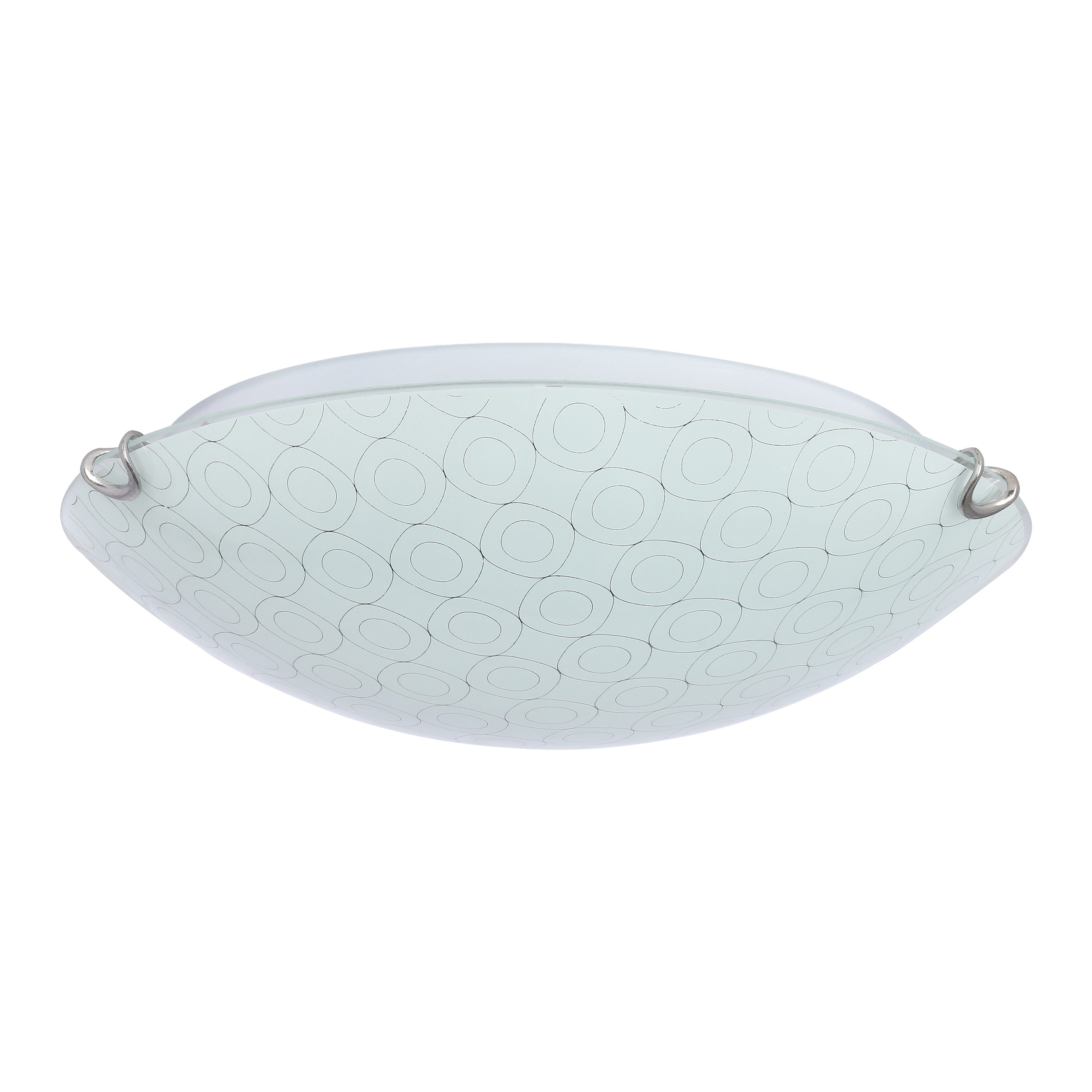 Plafonchromowany biały okrągły 30cm SESI 1xE27x40W IP20 Candellux