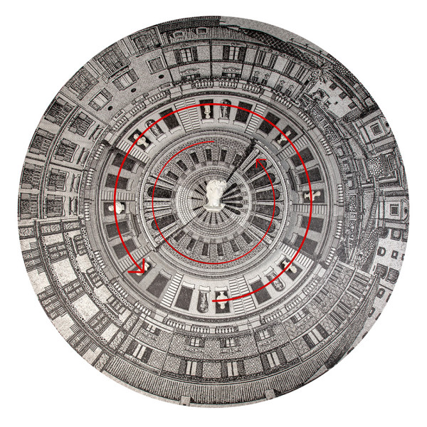 Obraz FISH EYE CITY 200 x 200 cm