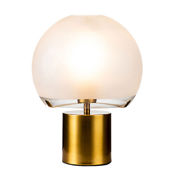 Lampe Nevora métal doré 25x25x33cm