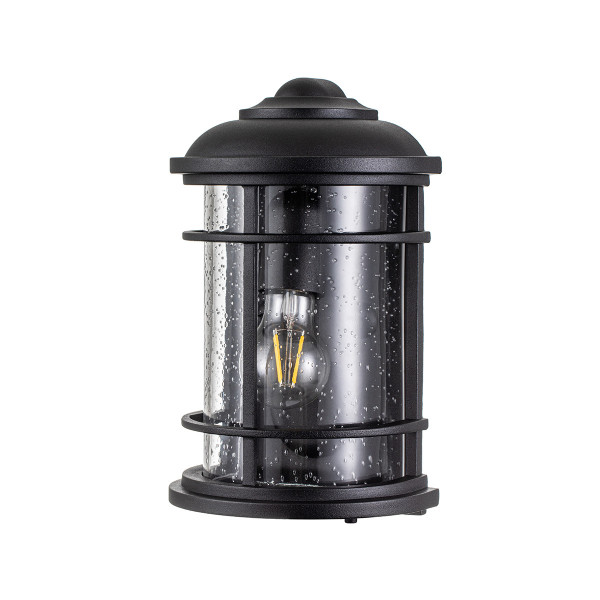 Kinkiet zewnętrznyteksturowana czerń Lighthouse 1xE27x60W IP44 Feiss