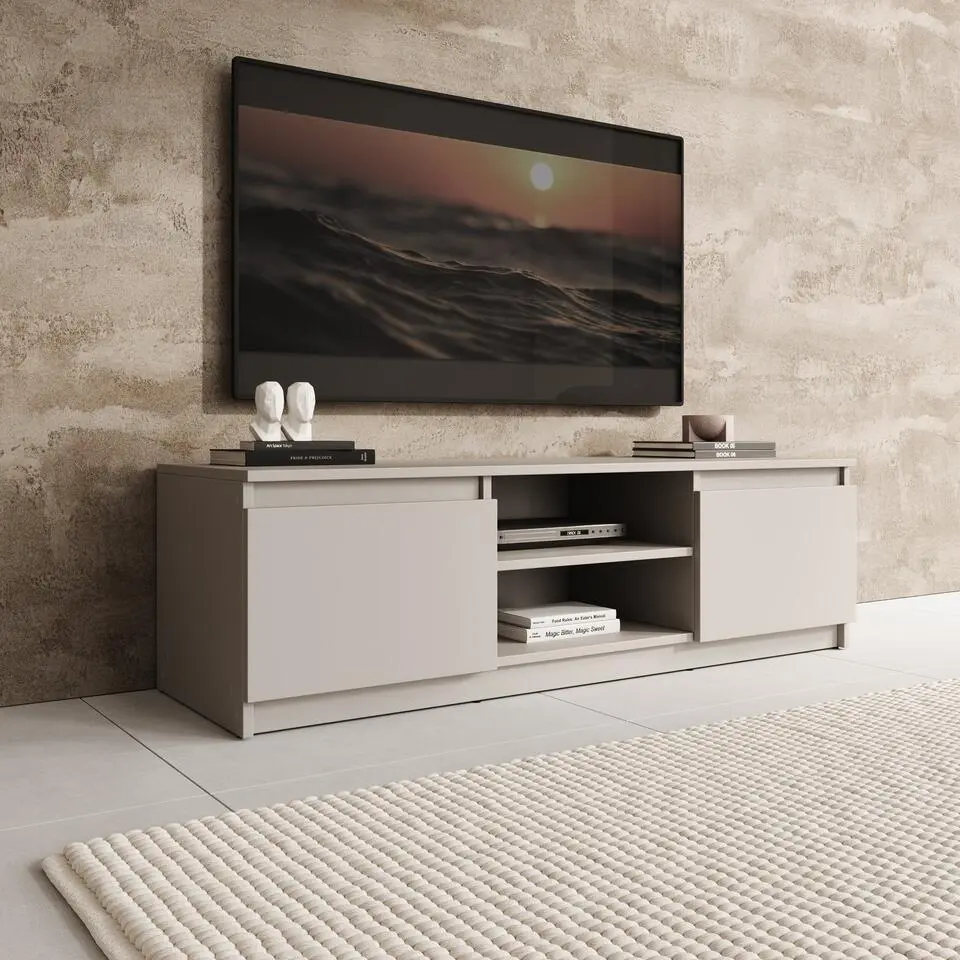 Meubella - TV-Meubel Diaz - Beige - 120 cm