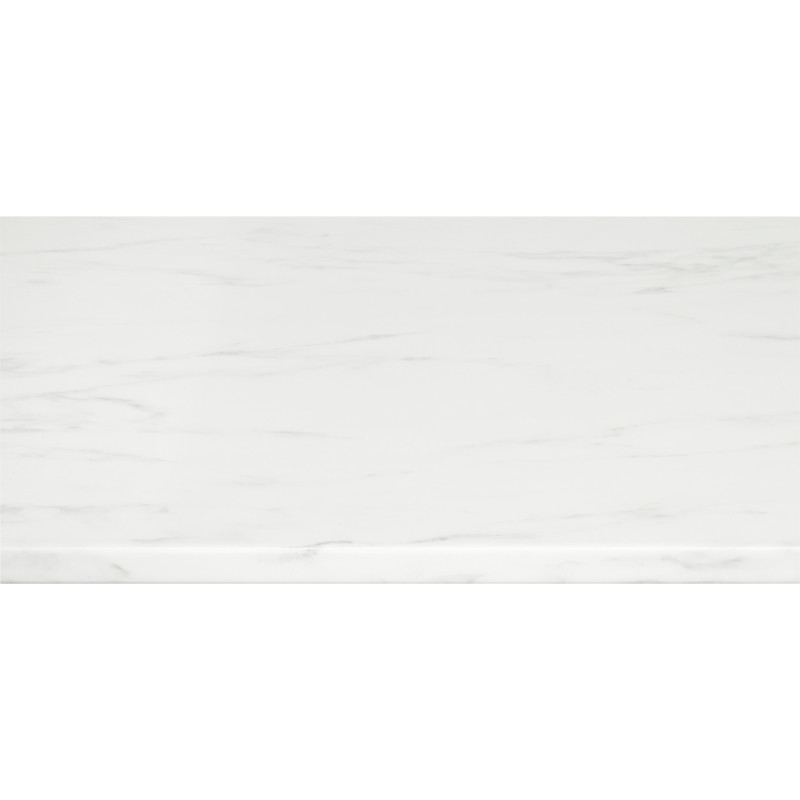 Plan de travail en bois aggloméré marbre blanc 182 x 60 x 2,8 cm CANDO