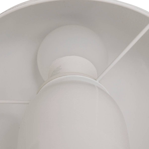 Lampe champignon secteur Lito blanc H24,5cm - Atmosphera