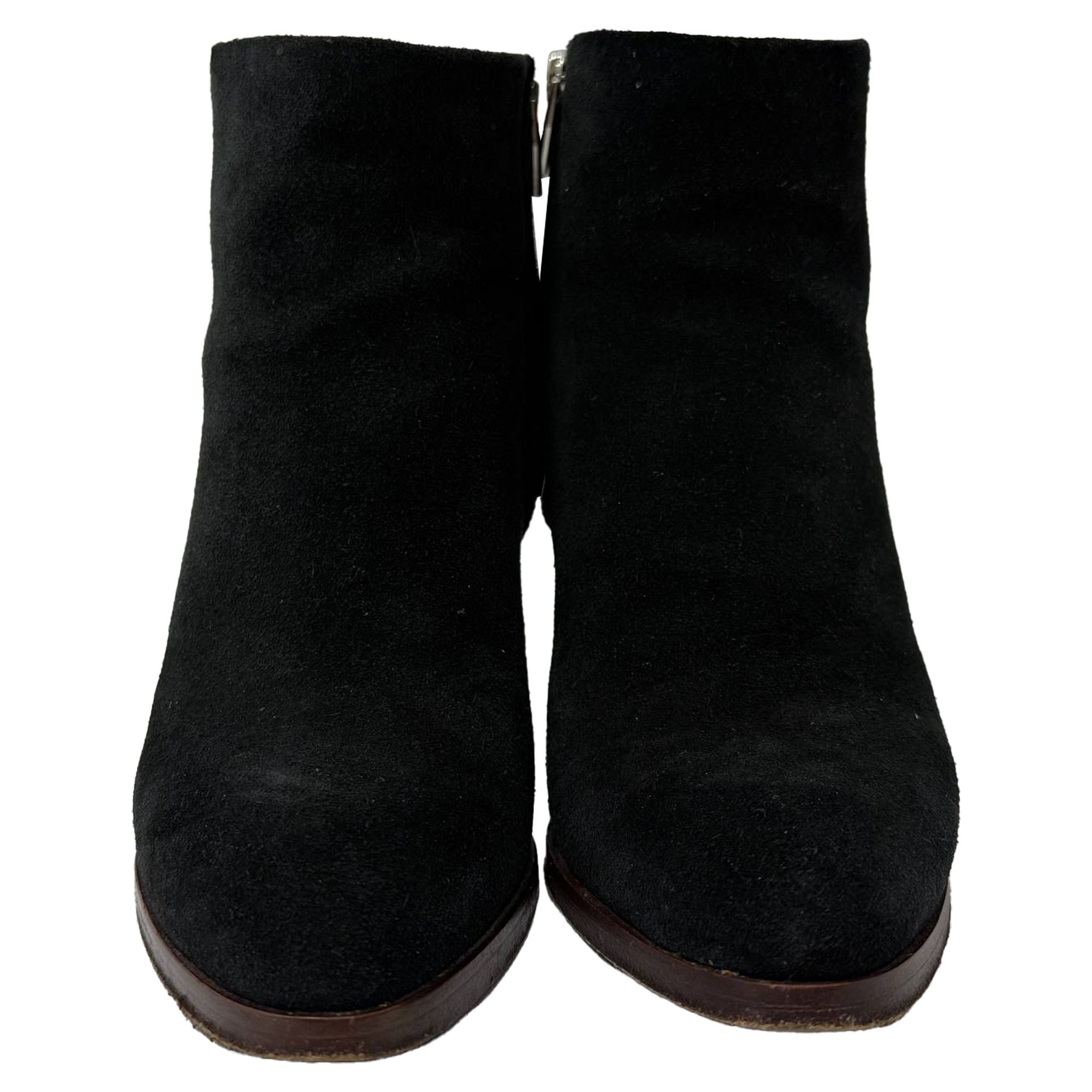 Alexander Wang Preloved Gabi Ankle Boots in Black Suede