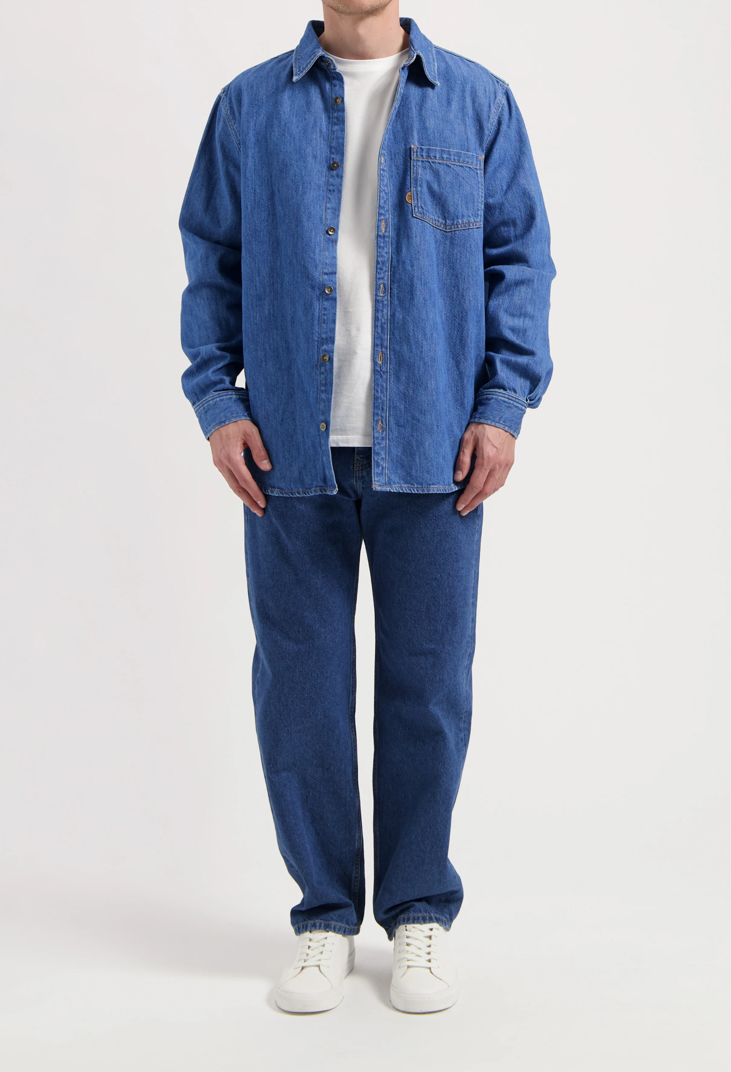 Chris Denim Shirt - Medium Stone - 25