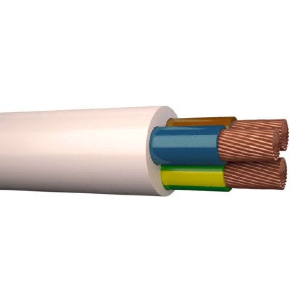 KABEL DRAKA RKK/H05VV-F 3G1,5 VIT 100M HVIT