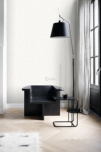 Origin Wallcoverings papier peint imitation pierre blanc cassé 53 cm x 10.05 m