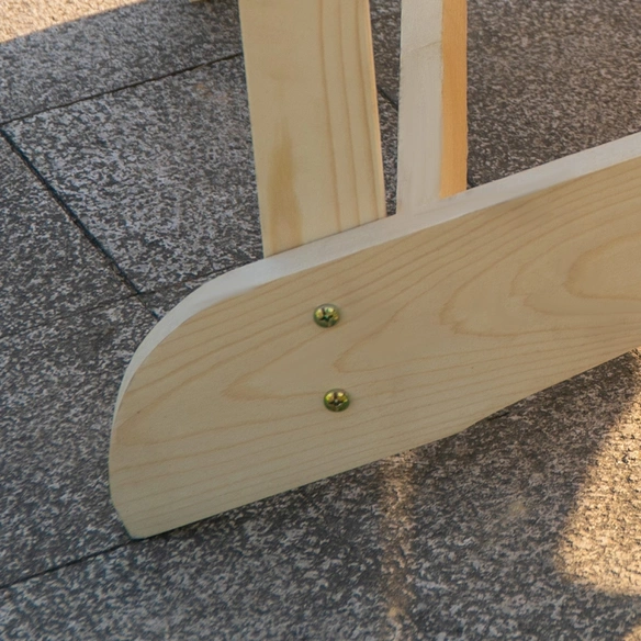 Adirondack Chair, BxHxL: 87 x 94 x 170 cm, Tannenholz