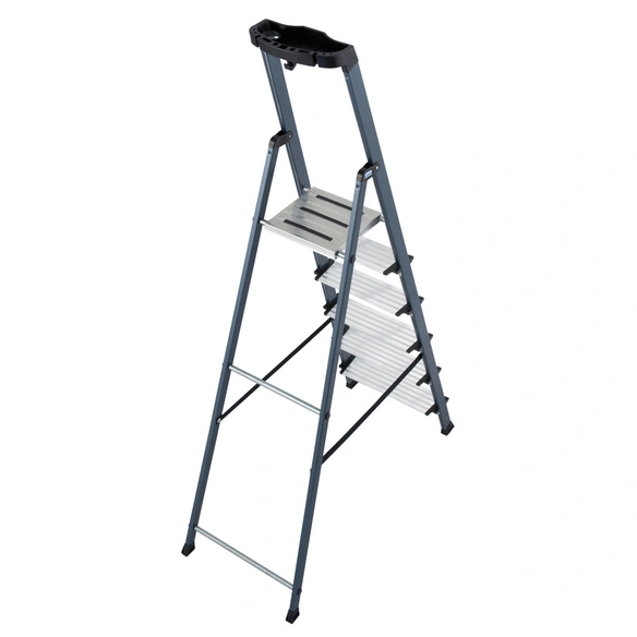 Stufen-Stehleiter »MONTO Securo«, 6 Sprossen, Aluminium