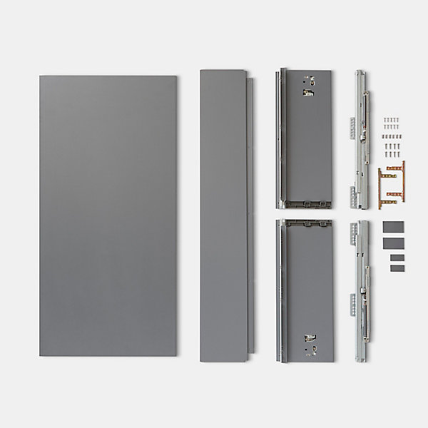 Casserolier GoodHome Soto Anthracite l. 100 cm