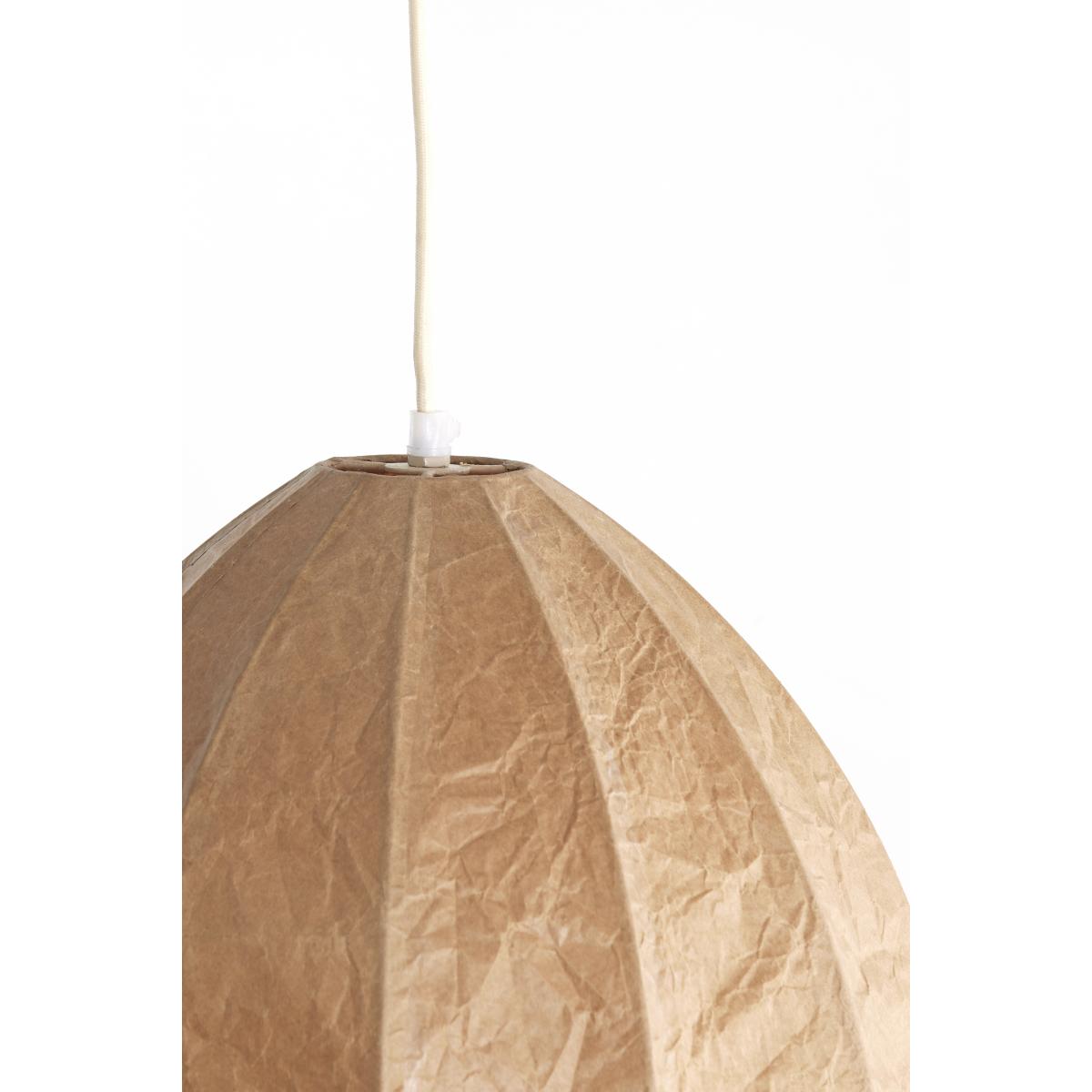 Light & Living - Milatos hanglamp Ø28,5x38 cm - kraftpapier bruin