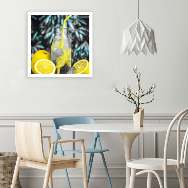 Feeby Obraz na płótnie Napój i cytryny 30x30