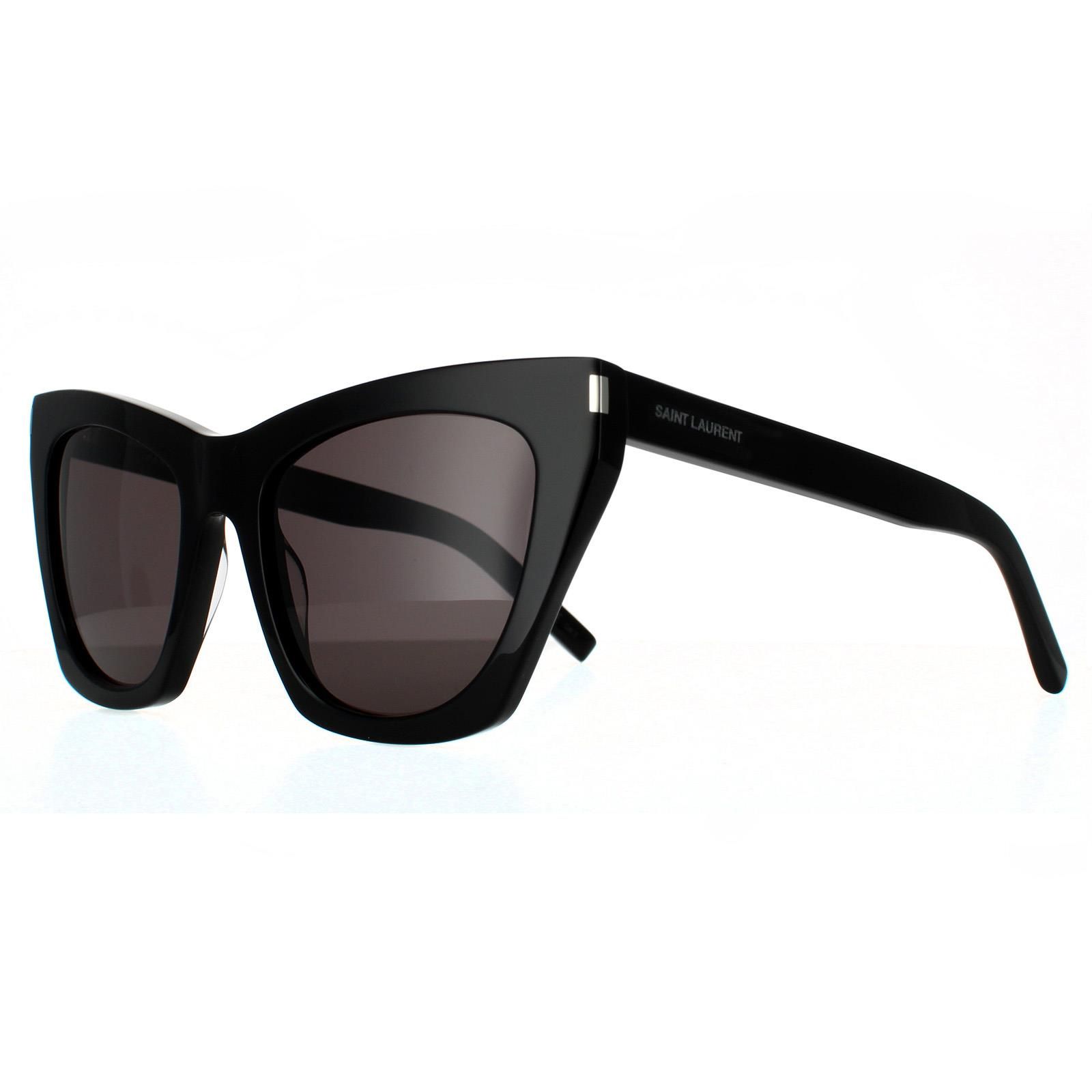 Saint Laurent Cat Eye Black Grey SL 214 KATE Sunglasses