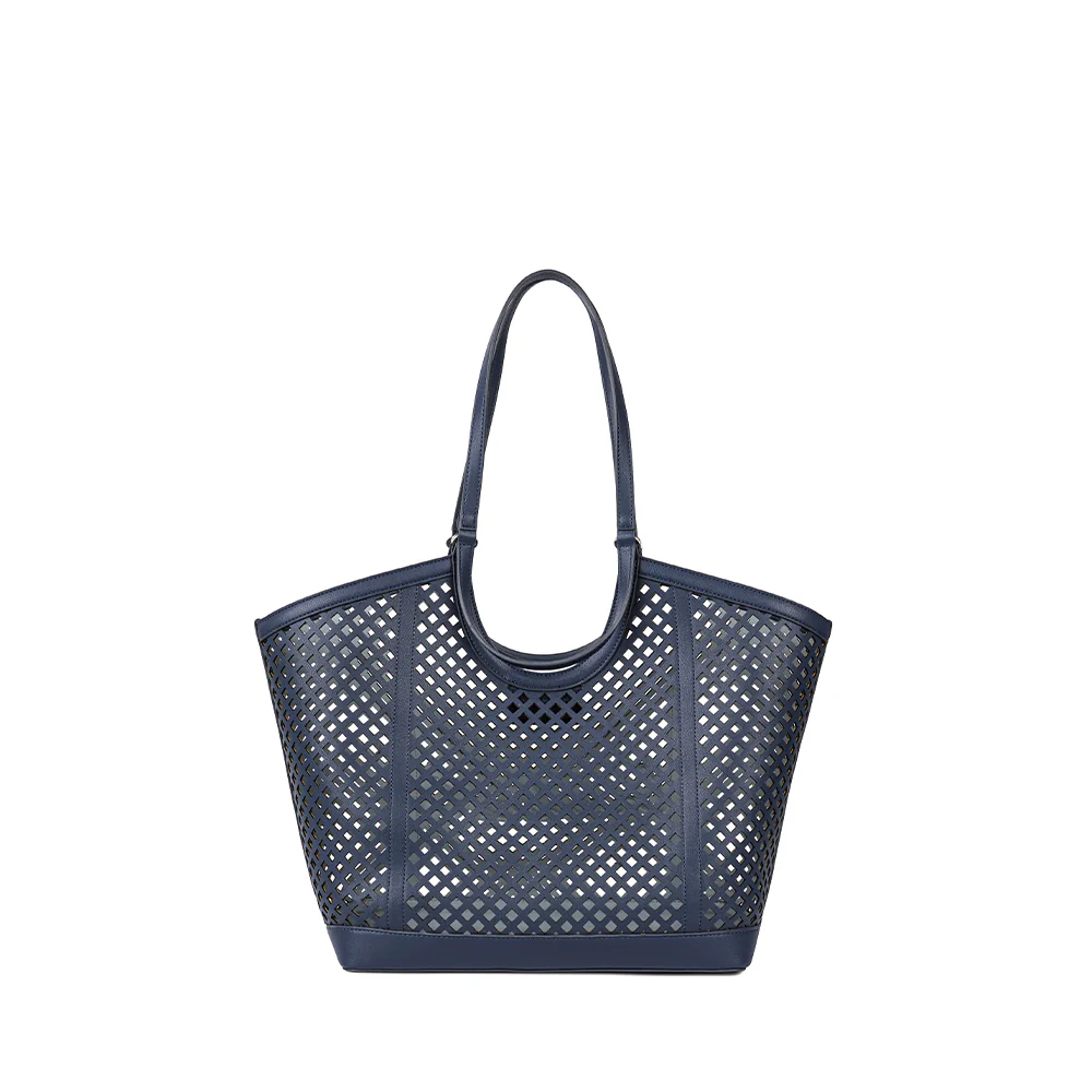 The Solene - Marine Vegan Leather Tote Bag