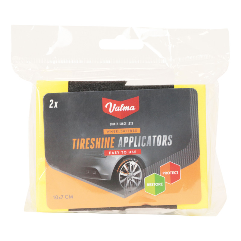 Eponge d'application pour pneu 2 pièces VALMA