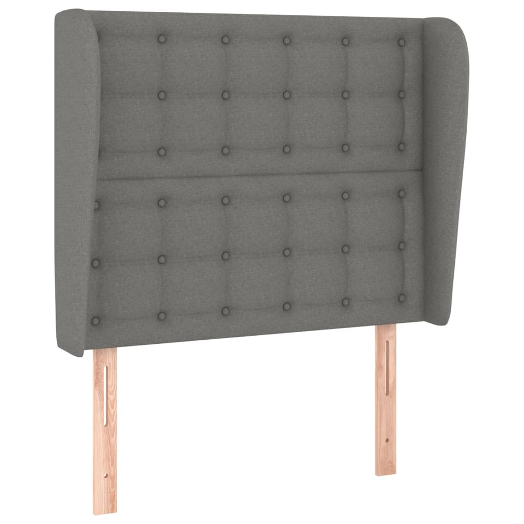 Wezgłowie Szary 83 x 23 x 118/128 cm Tkanina vidaXL