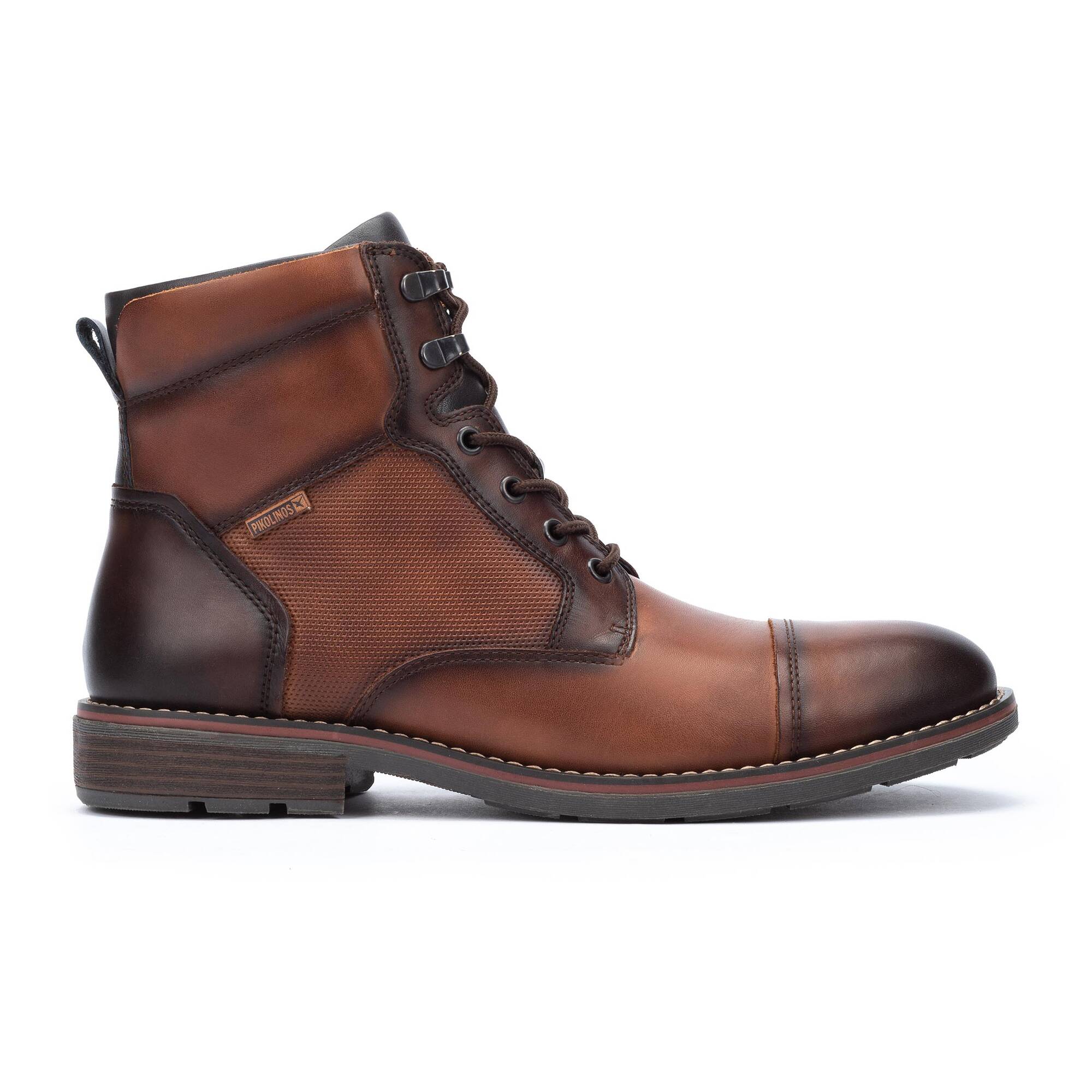 YORK - Botín con cordones y cremallera para hombre
