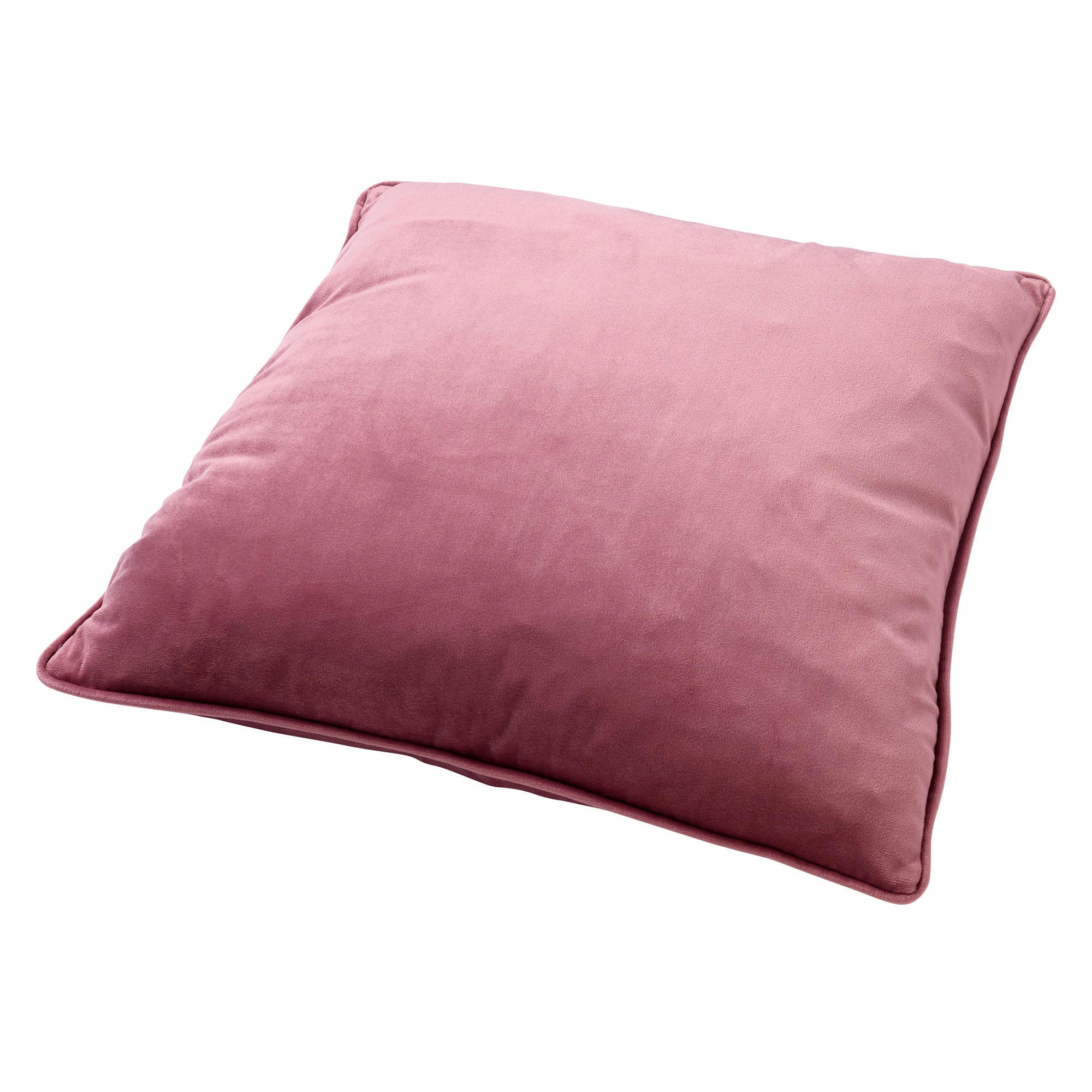 - Housse de coussin rose en velours-60x60 cm uni