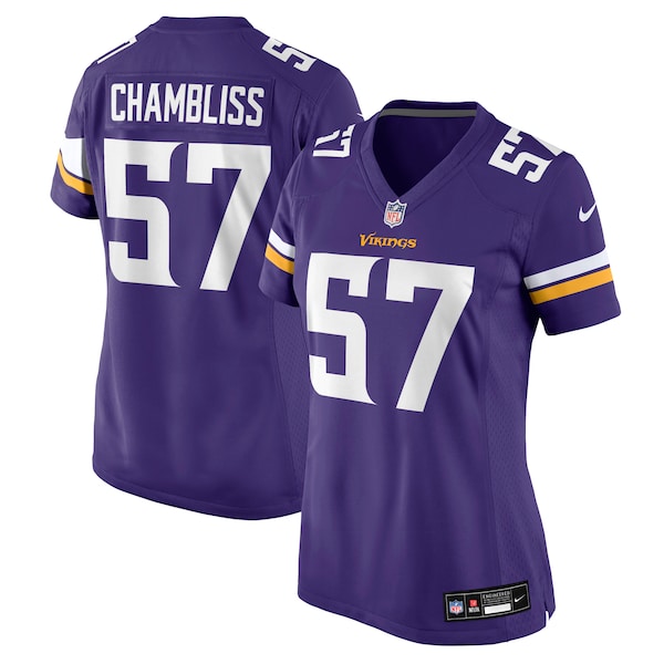Chaz Chambliss Minnesota Vikings Nike Women's Team Game Jersey -  Purple
