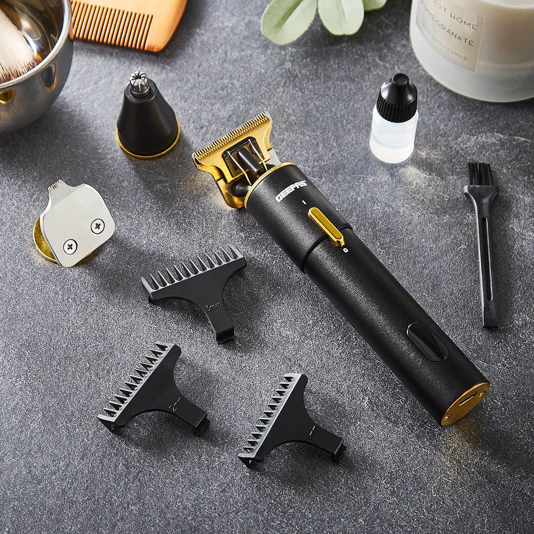 Geepas Cordless Hair Clipper for Precise Haircuts with LED Display