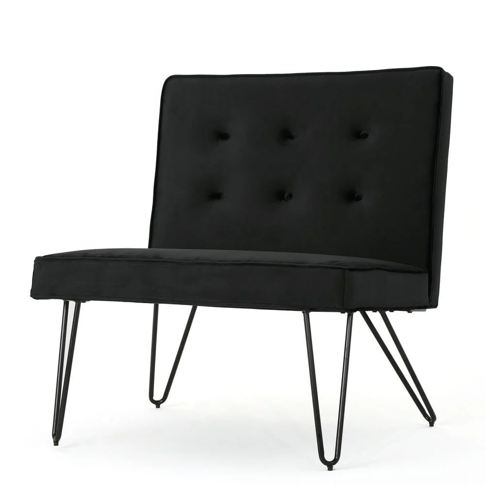 Darrow Glam Modern Velvet Armless Chair by Christopher Knight Home