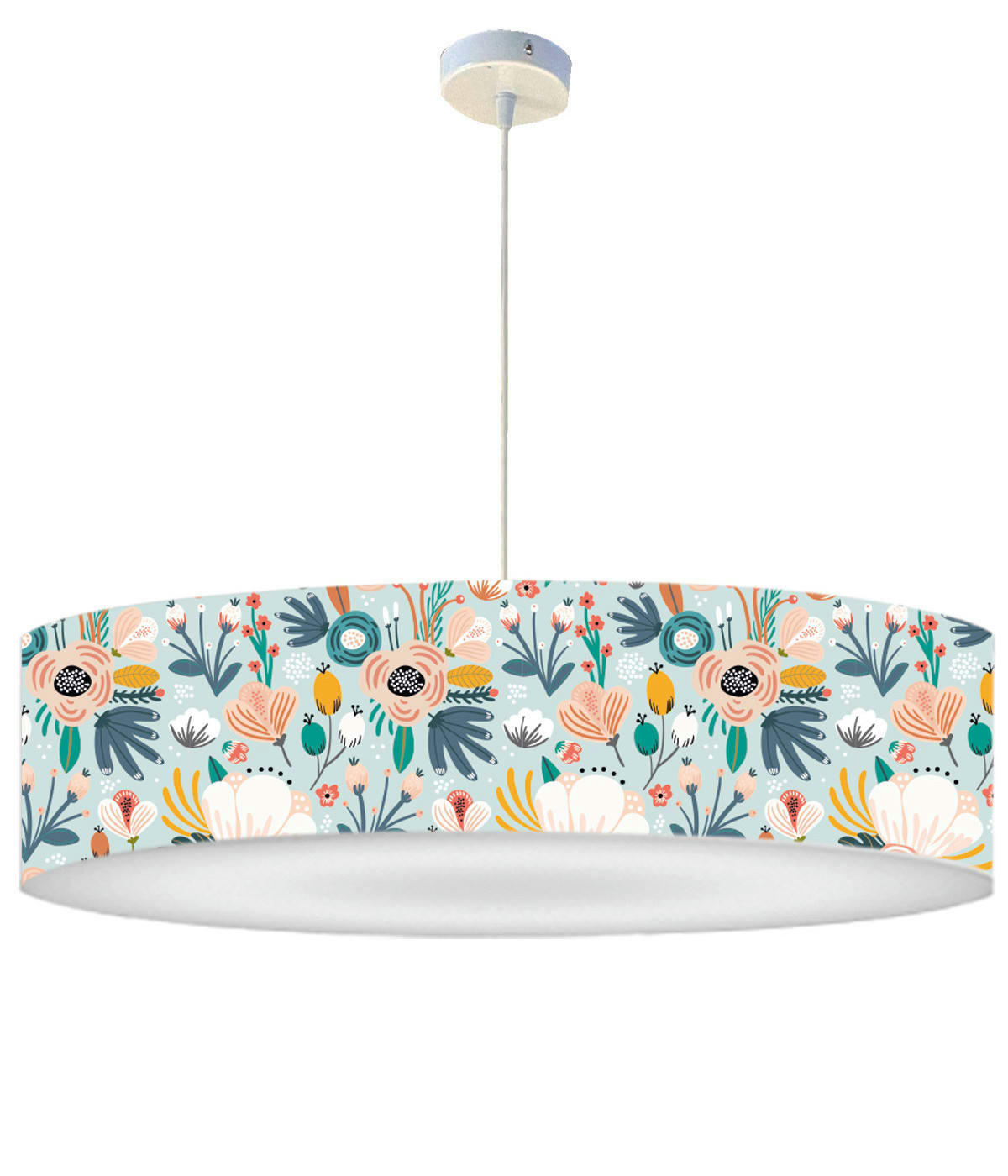 ENFANT - Suspension Enfant Floral bleu doux D: 50 x H: 25