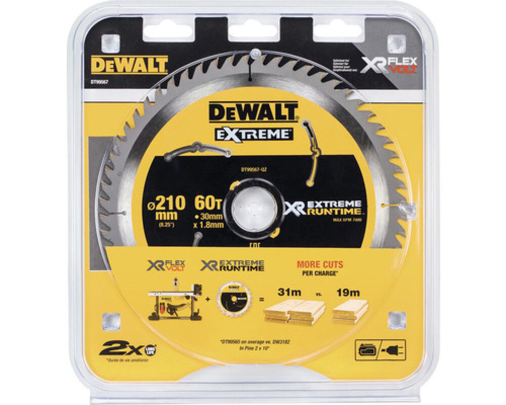 SIRKELSAGBLAD DEWALT Ø210X30MM 60T