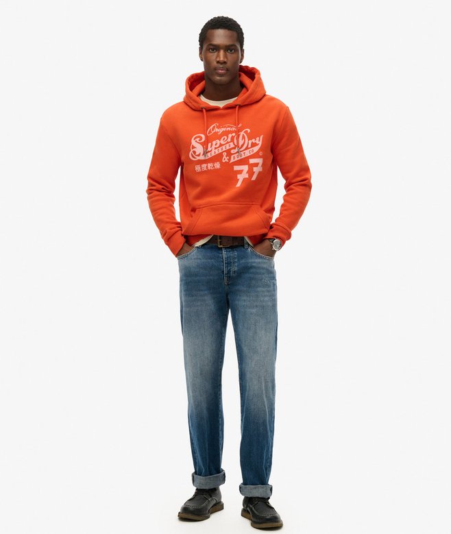Leather & Boot Co Script Hoodie