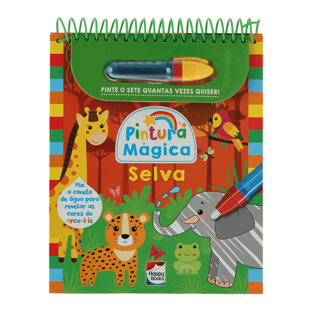 LIVRO PINTURA MÁGICA: SELVA