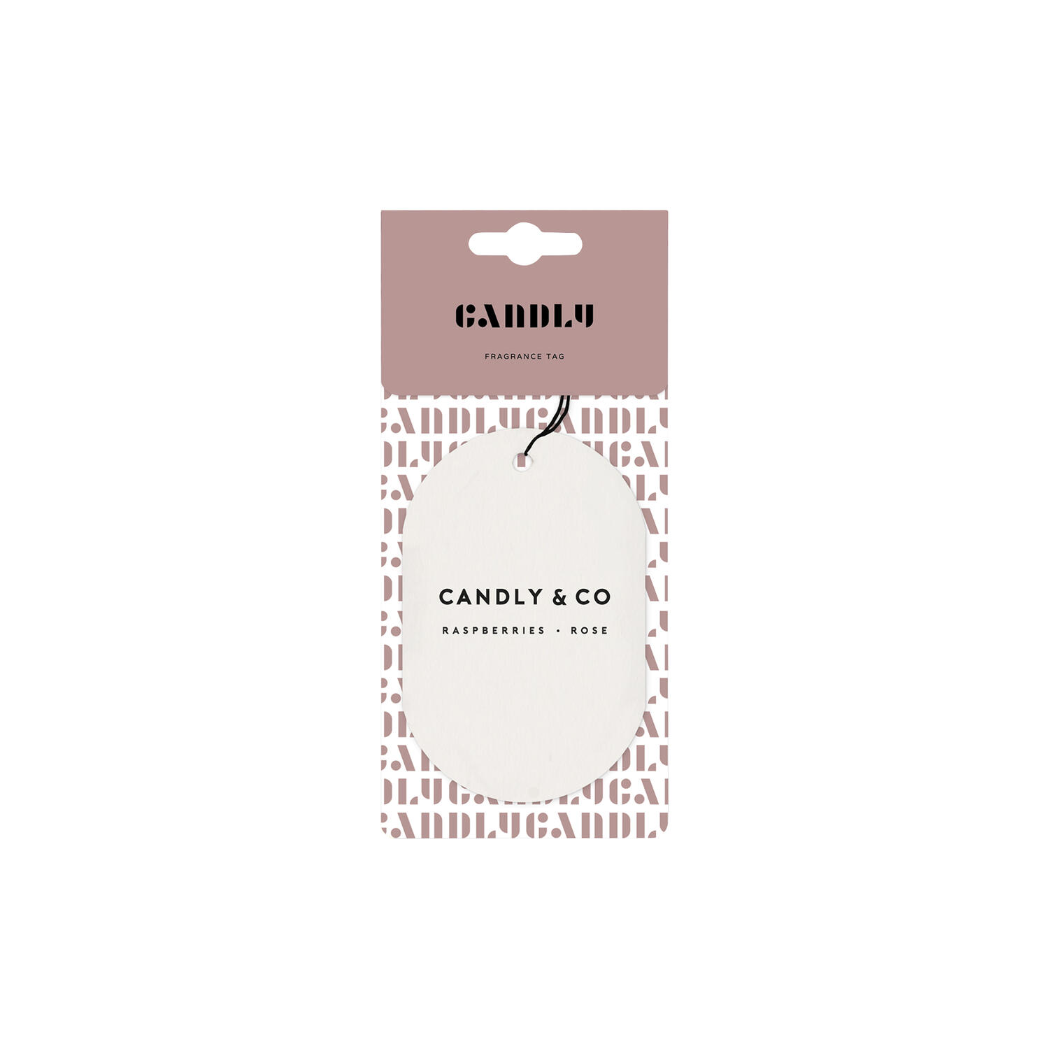 No. 7 Scented Car/Room Tag, Raspberries/Rose