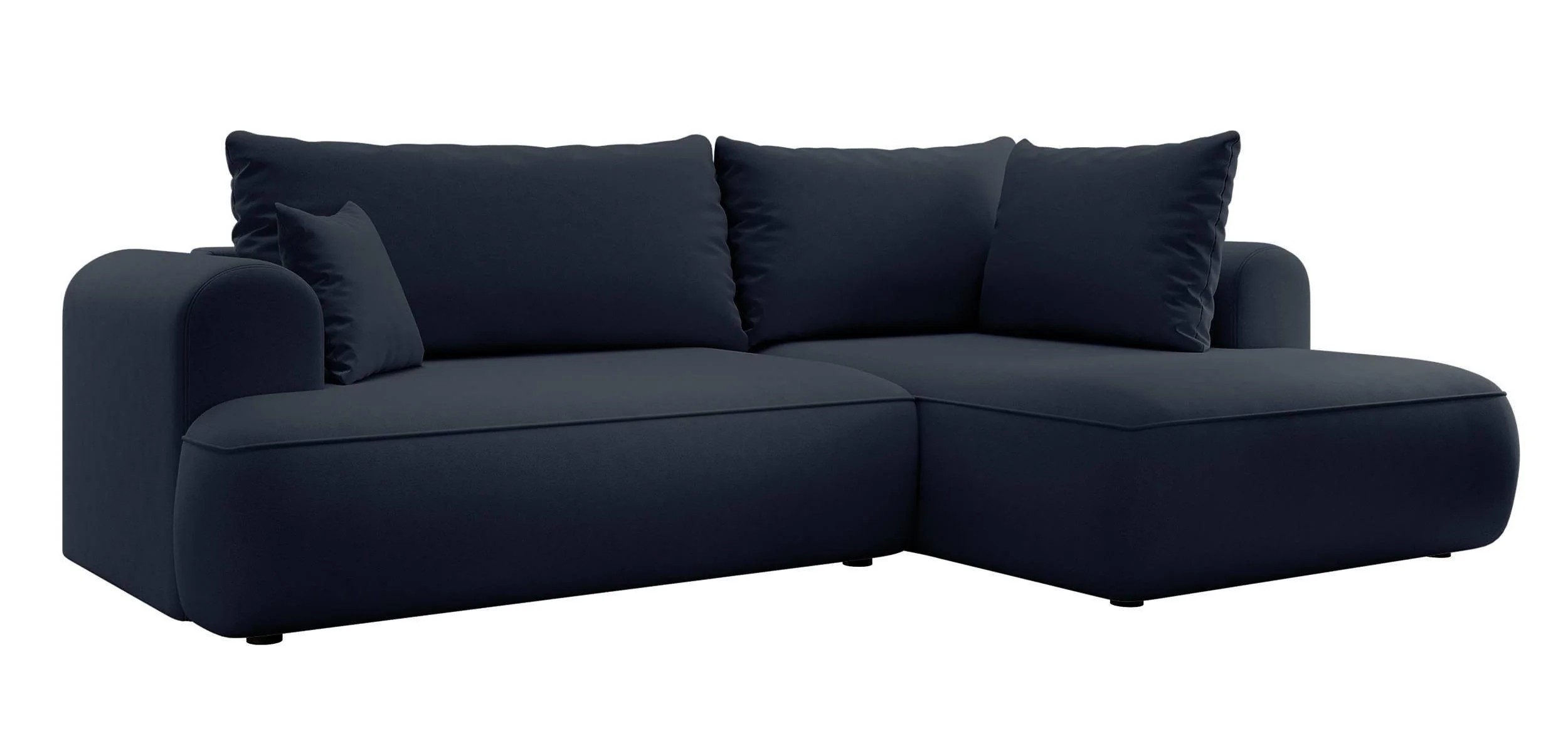 Hoekbank Philipa Big rechts velvet met slaapfunctie