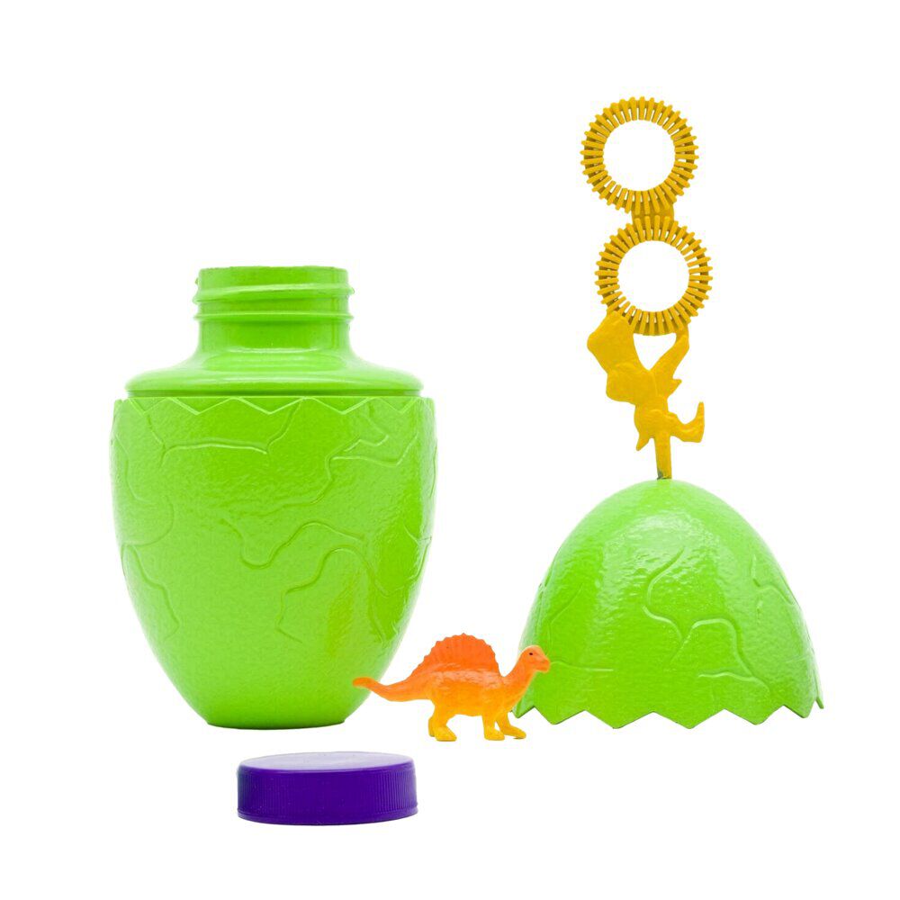 Oeuf dinosaure avec figurine et liquide à bulles 237ml