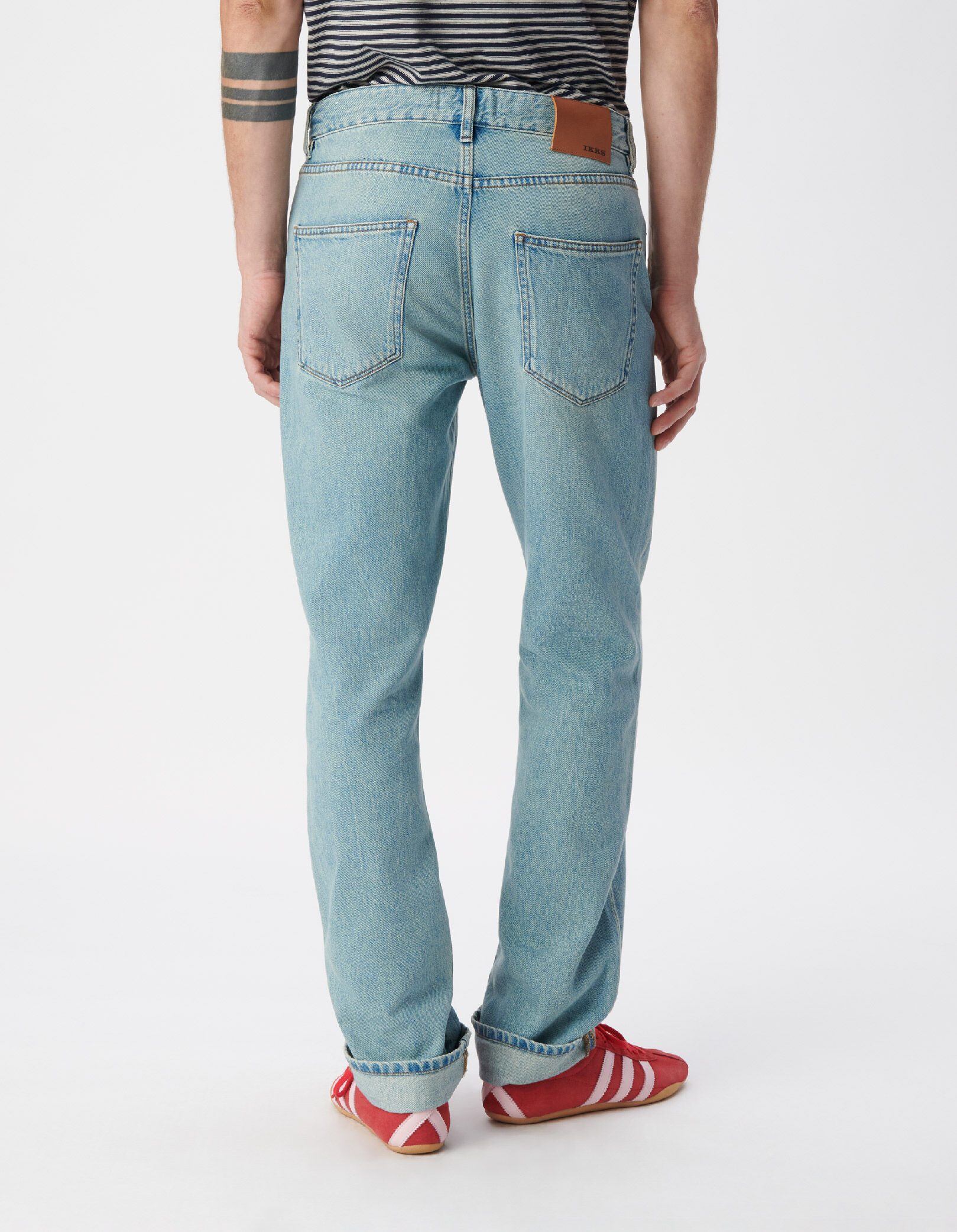 Jean droit bleu Serge Homme