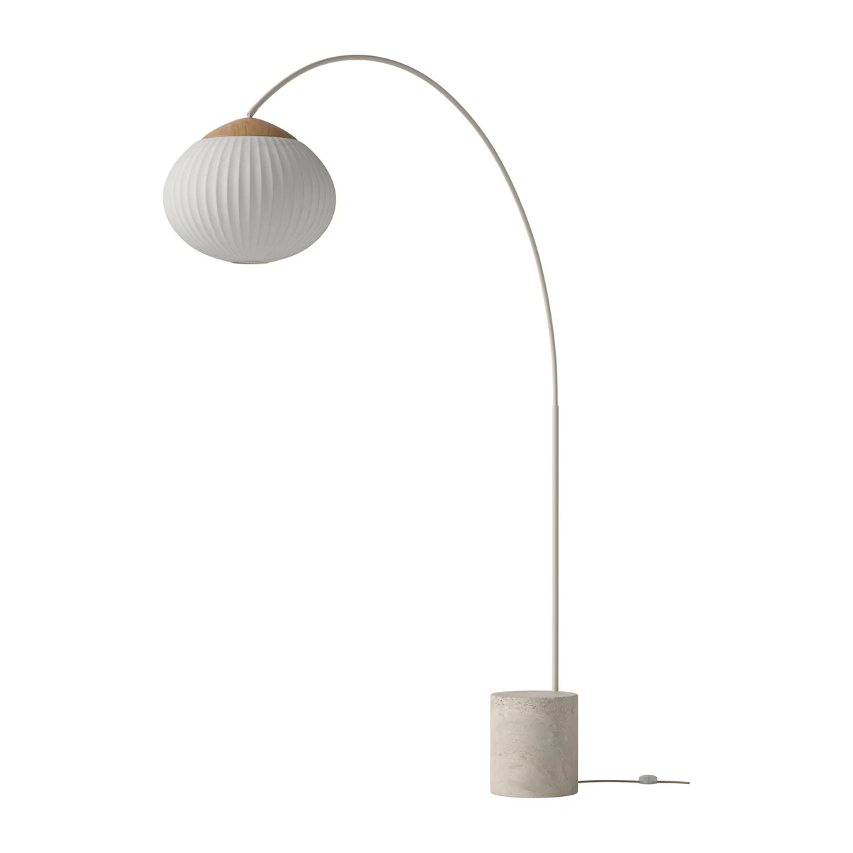 Bolia - Acorn Stehleuchte, Eiche geölt / Stahl creme / sand