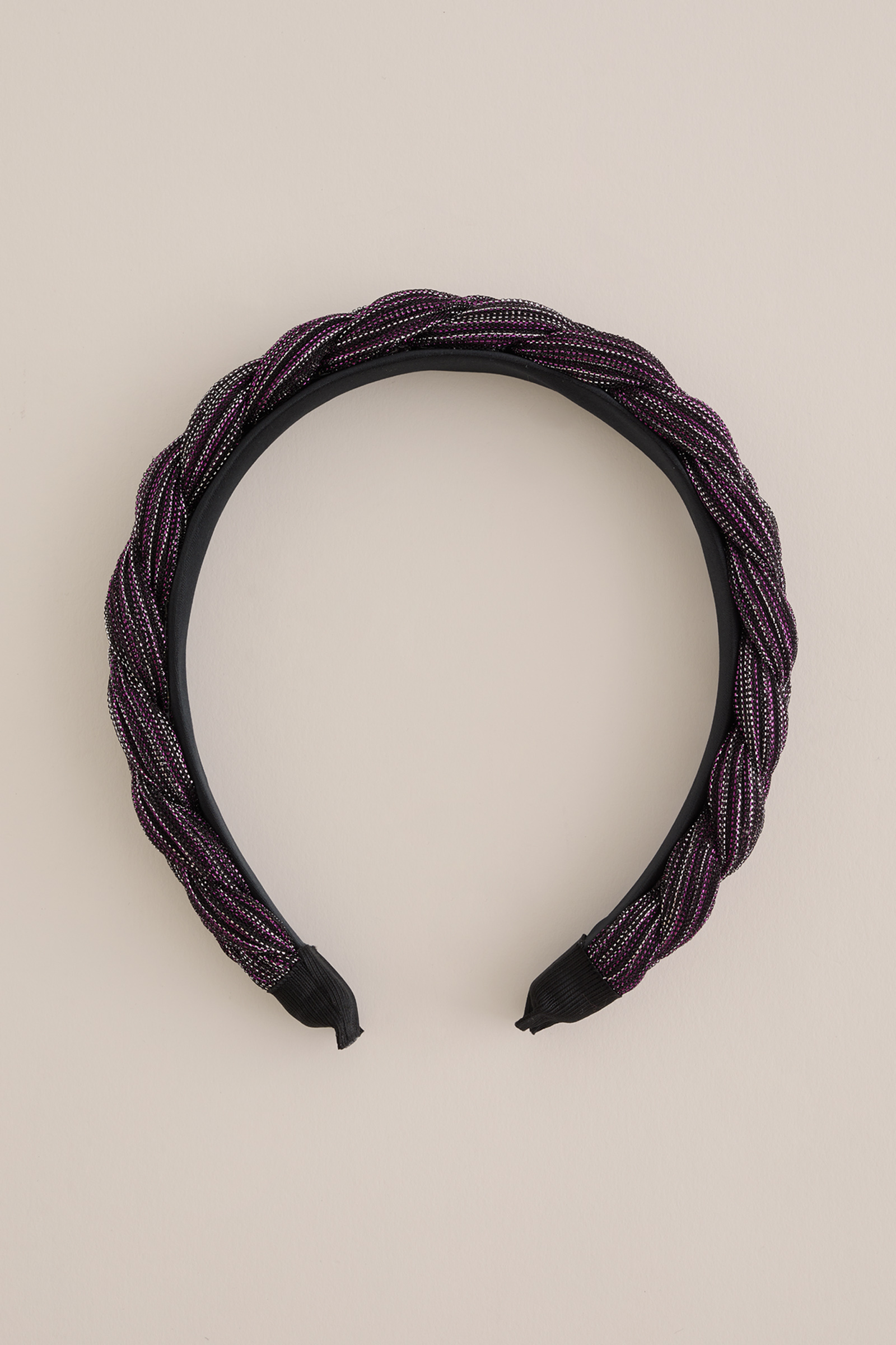 Meisjes haarband met glittergaren