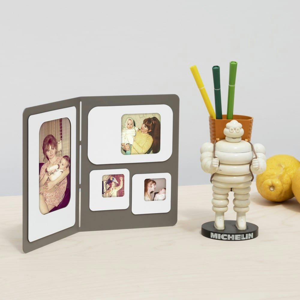 C4 - Porte photos gris 25x18cm