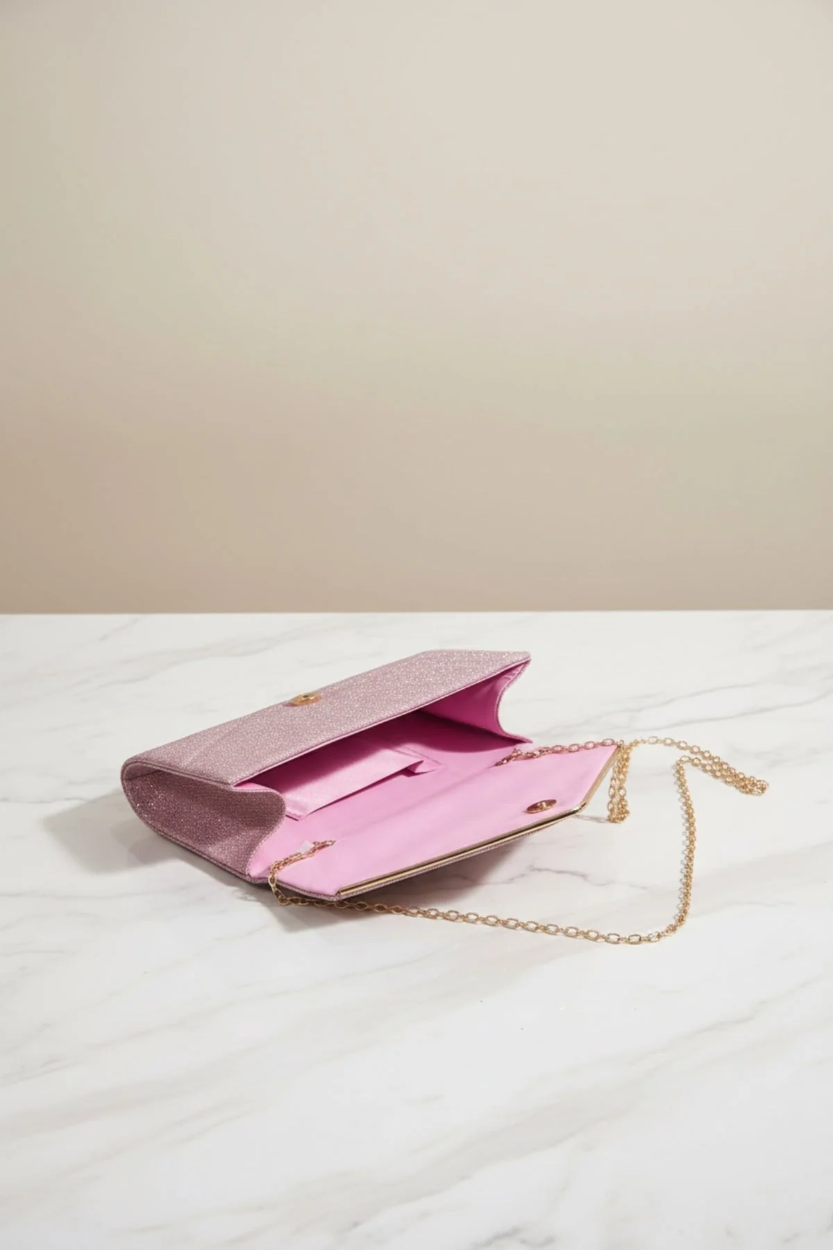 Pink Envelope Clutch Bag